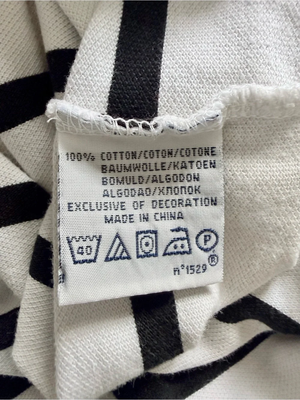 Polo by Ralph Lauren White & Black Striped Classic Polo Shirt